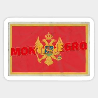 Montenegro Vintage style retro souvenir Sticker